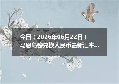 今日（2026年06月22日）马恩岛镑兑换人民币最新汇率行情